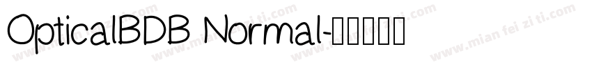 OpticalBDB Normal字体转换